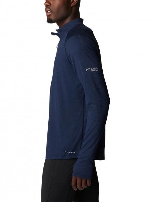 Columbia M Endless Trail 1/2 Zip Mesh Long Sleeve férfi polár pulóver fekete színben 3