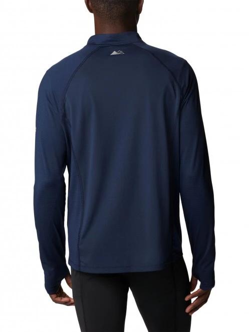 Columbia M Endless Trail 1/2 Zip Mesh Long Sleeve férfi polár pulóver fekete színben 4