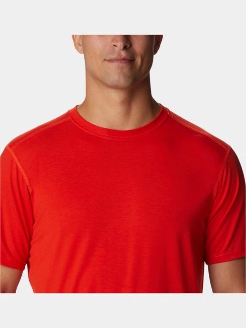 Columbia M Endless Trail Running Tech Tee férfi rövid ujjú sport póló piros színben 5