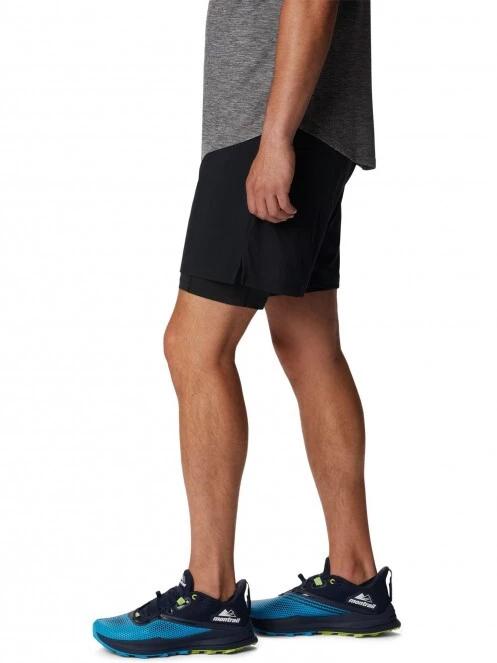 Columbia M Endless Trail 2 In 1 Short férfi sport rövidnadrág fekete színben 3