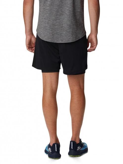 Columbia M Endless Trail 2 In 1 Short férfi sport rövidnadrág fekete színben 4