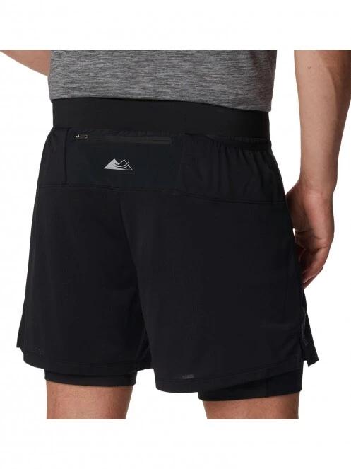 Columbia M Endless Trail 2 In 1 Short férfi sport rövidnadrág fekete színben 7