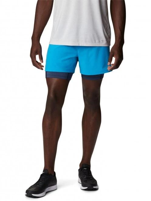 Columbia M Endless Trail 2 In 1 Short férfi sport rövidnadrág kék színben 2