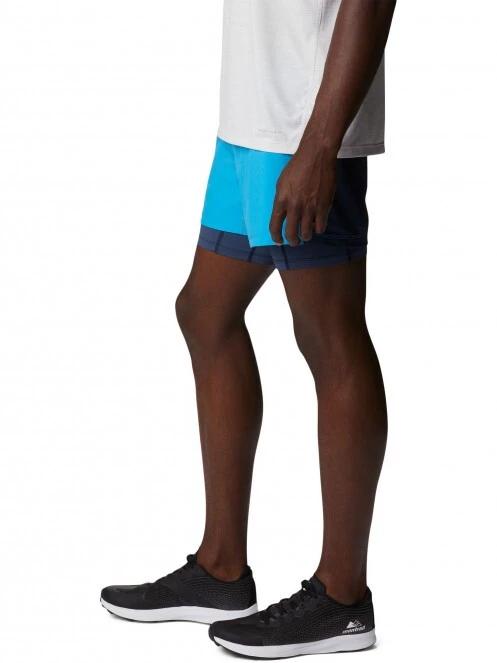 Columbia M Endless Trail 2 In 1 Short férfi sport rövidnadrág kék színben 3