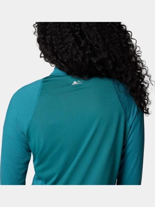 Columbia W Endless Trail 1/2 Zip Mesh Long Sleev női hosszú ujjú sport póló zöld színben 7