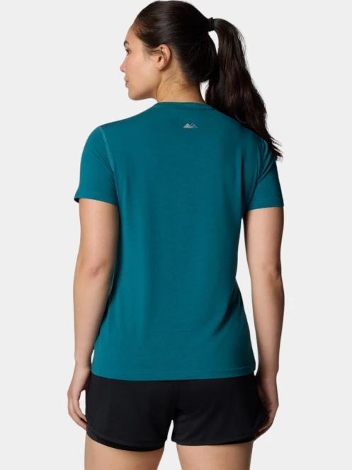 Columbia W Endless Trail Running Tech Tee női rövid ujjú sport póló zöld színben 4