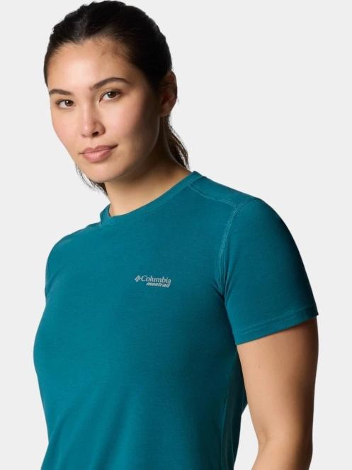 Columbia W Endless Trail Running Tech Tee női rövid ujjú sport póló zöld színben 6