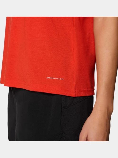 Columbia W Endless Trail Running Tech Tee női rövid ujjú sport póló piros színben 5