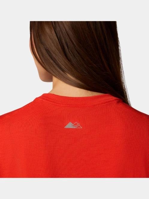 Columbia W Endless Trail Running Tech Tee női rövid ujjú sport póló piros színben 7