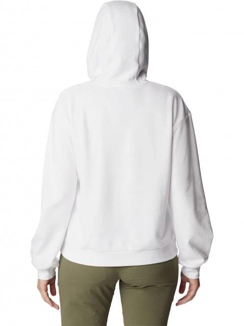 Columbia Columbia Logo III French Terry Hoodie női kapucnis pulóver fehér színben 4