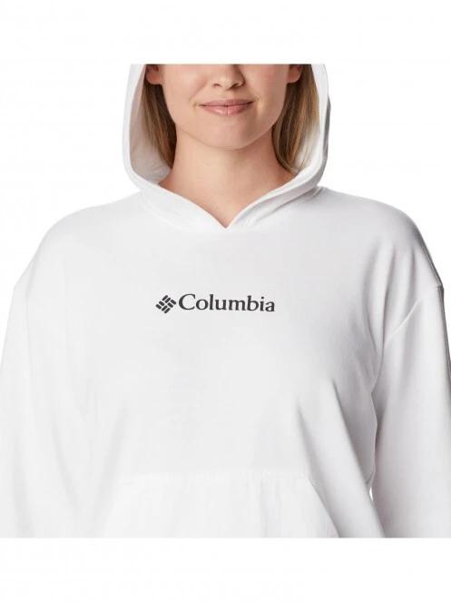 Columbia Columbia Logo III French Terry Hoodie női kapucnis pulóver fehér színben 5