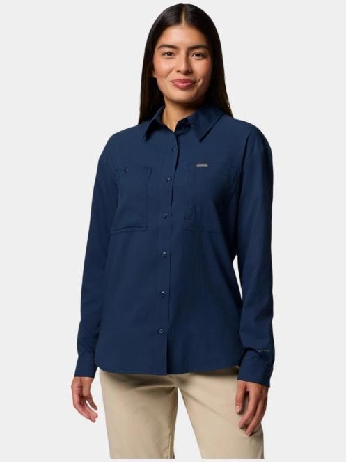 Columbia Silver Ridge Utility LS Shirt női hosszú ujjú túraing kék színben 2
