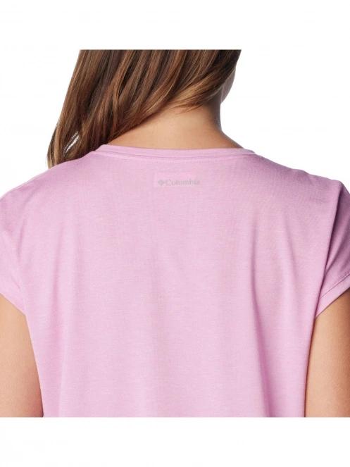 Columbia Boundless Trek Short Sleeve Tee női rövid ujjú póló rózsaszín színben 6