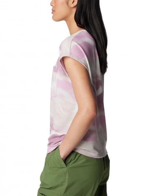 Columbia Boundless Trek Short Sleeve Tee női rövid ujjú póló magenta színben 3