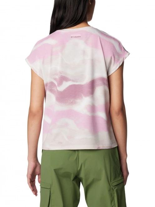 Columbia Boundless Trek Short Sleeve Tee női rövid ujjú póló magenta színben 4