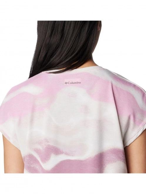 Columbia Boundless Trek Short Sleeve Tee női rövid ujjú póló magenta színben 6