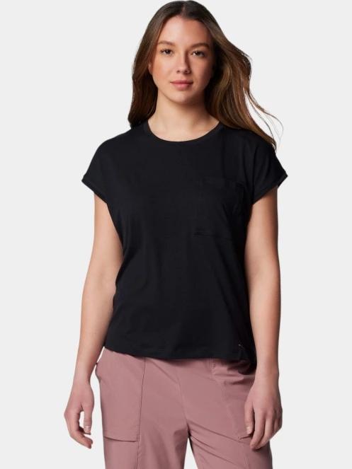 Columbia Boundless Trek Short Sleeve Tee női rövid ujjú póló fekete színben 2
