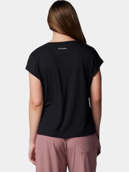 Columbia Boundless Trek Short Sleeve Tee női rövid ujjú póló fekete színben 4