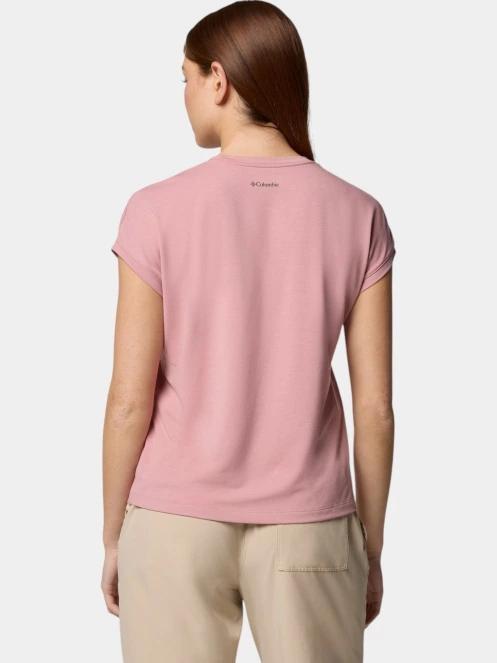 Columbia Boundless Trek Short Sleeve Tee női rövid ujjú póló rózsaszín színben 4