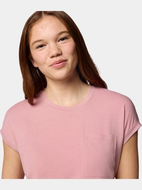 Columbia Boundless Trek Short Sleeve Tee női rövid ujjú póló rózsaszín színben 6