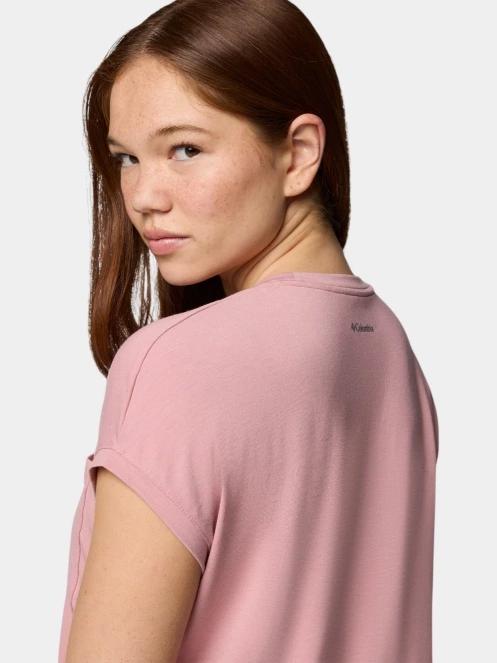 Columbia Boundless Trek Short Sleeve Tee női rövid ujjú póló rózsaszín színben 7