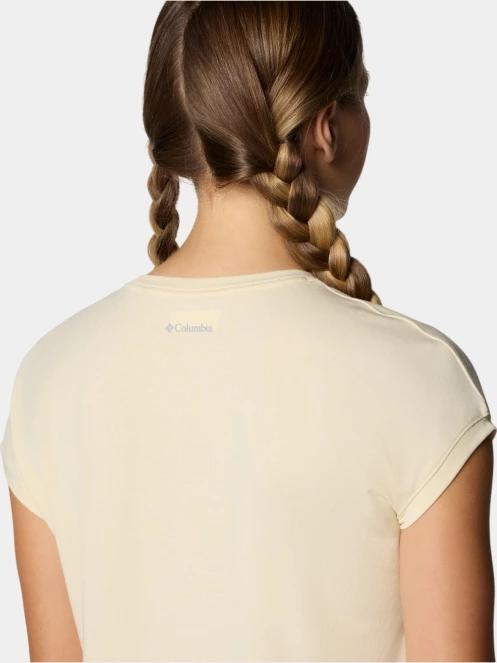 Columbia Boundless Trek Short Sleeve Tee női rövid ujjú póló sárga színben 7