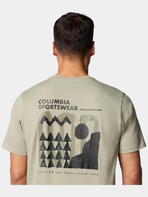 Columbia Explorers Canyon Back SS Tee férfi rövid ujjú póló zöld színben 6