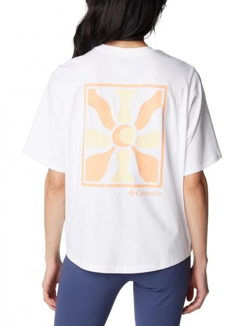 Columbia North Cascades Graphic Short Sleeve Tee női rövid ujjú póló fehér színben 4
