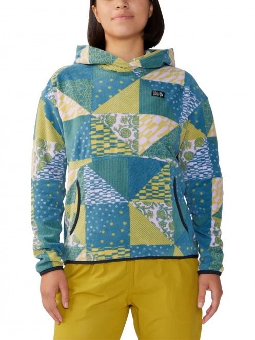 Mountain Hardwear Microchill Hoody női polár pulóver kék színben 2