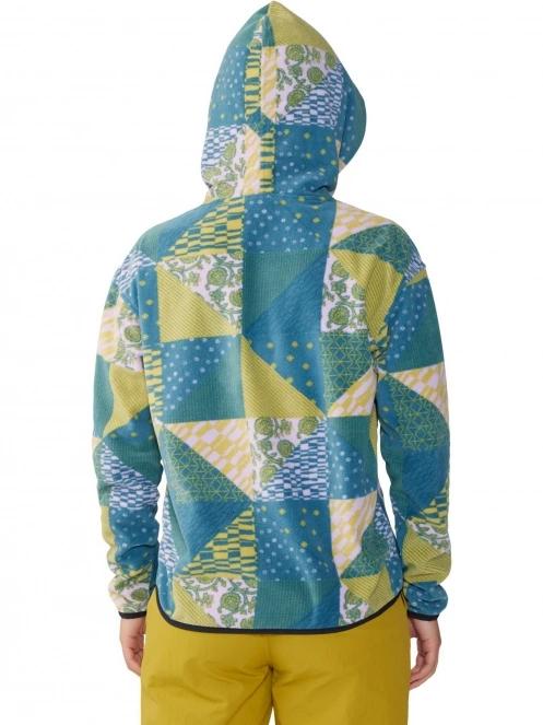 Mountain Hardwear Microchill Hoody női polár pulóver kék színben 4
