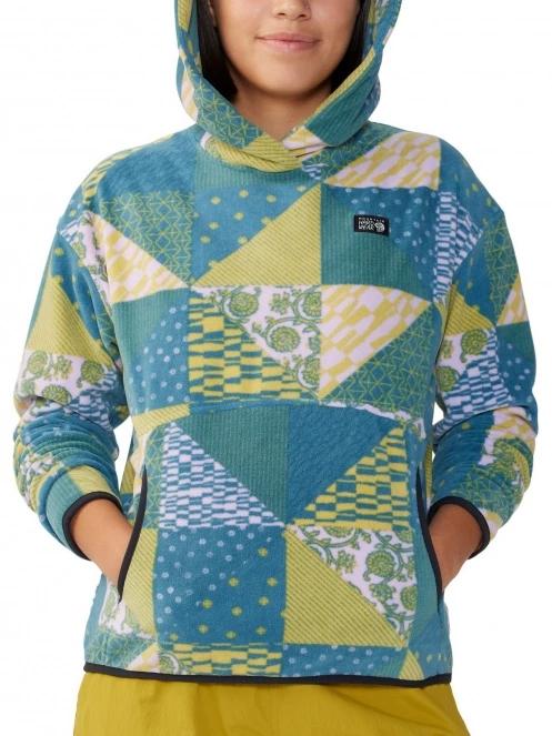 Mountain Hardwear Microchill Hoody női polár pulóver kék színben 5