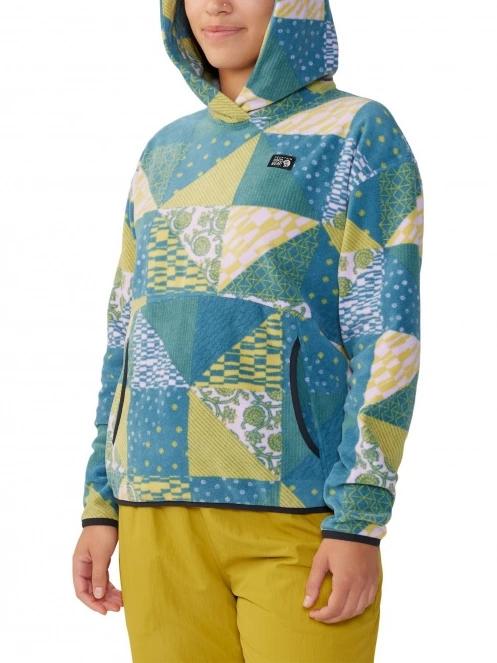 Mountain Hardwear Microchill Hoody női polár pulóver kék színben 6