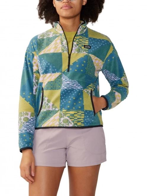 Mountain Hardwear Microchill Pullover női polár pulóver kék színben 5