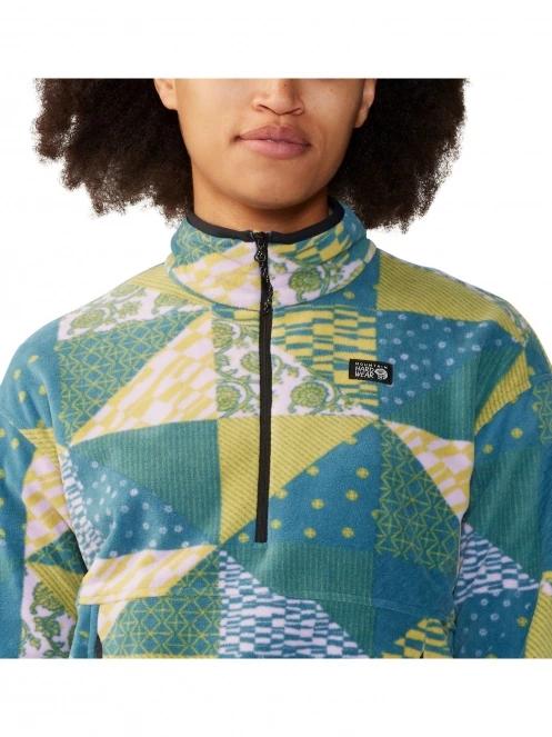 Mountain Hardwear Microchill Pullover női polár pulóver kék színben 6