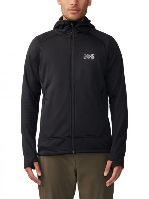 Mountain Hardwear Sendura Hoody férfi polár pulóver fekete színben 2