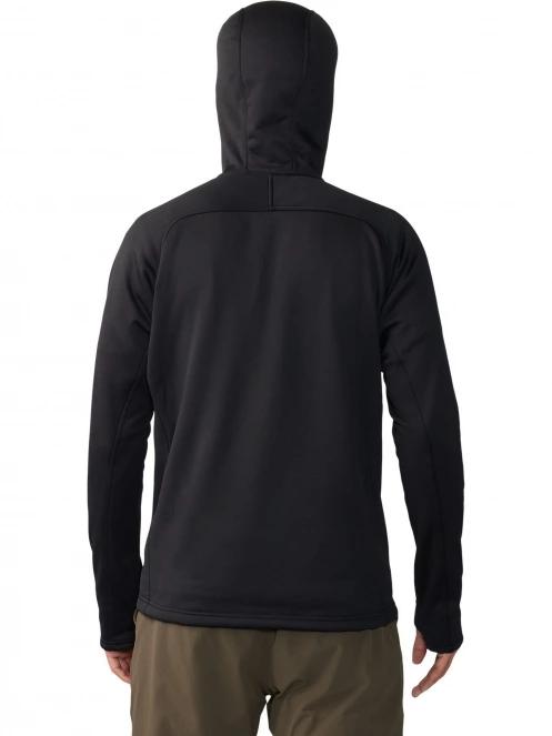 Mountain Hardwear Sendura Hoody férfi polár pulóver fekete színben 4