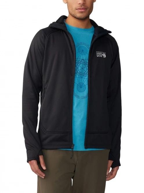 Mountain Hardwear Sendura Hoody férfi polár pulóver fekete színben 5