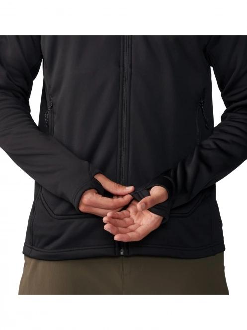 Mountain Hardwear Sendura Hoody férfi polár pulóver fekete színben 7