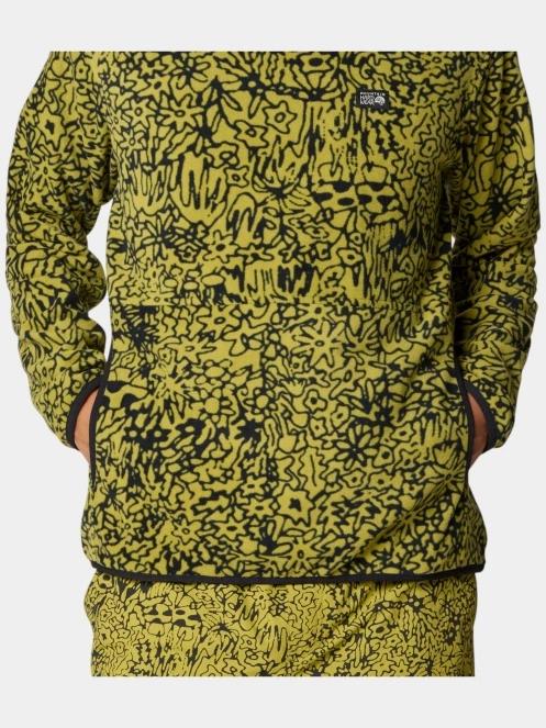 Mountain Hardwear Microchill Hoody férfi polár pulóver zöld színben 8