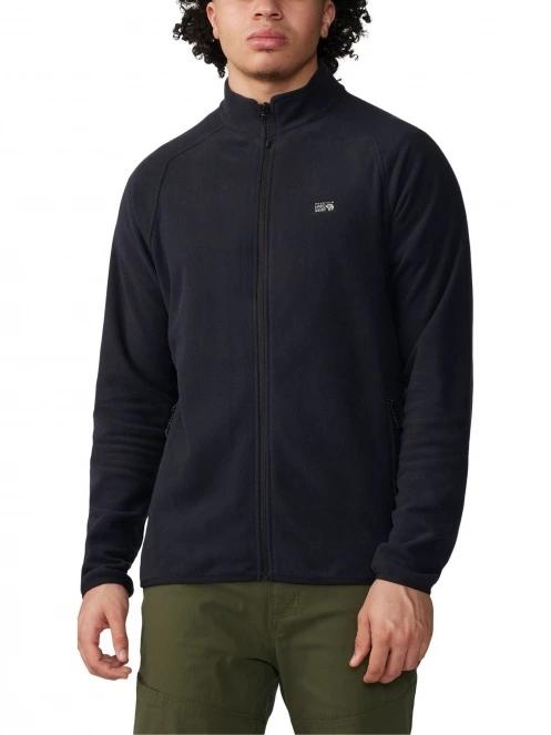 Mountain Hardwear Microchill Full Zip Jacket férfi polár pulóver fekete színben 2