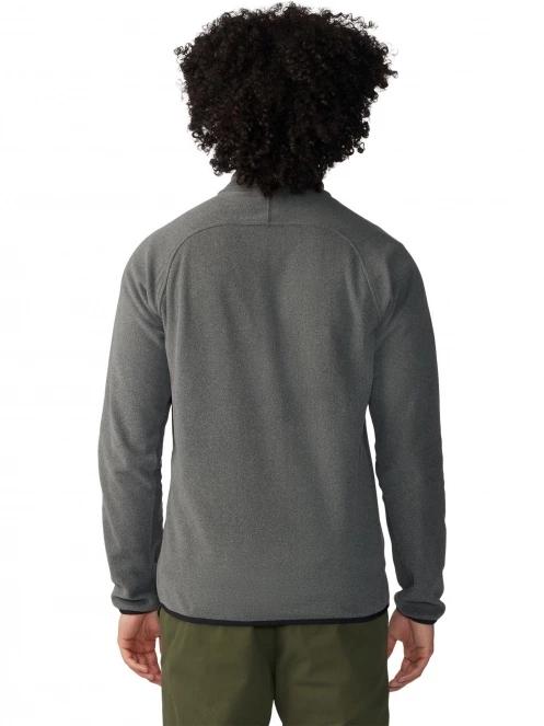 Mountain Hardwear Microchill Full Zip Jacket férfi polár pulóver szürke színben 4