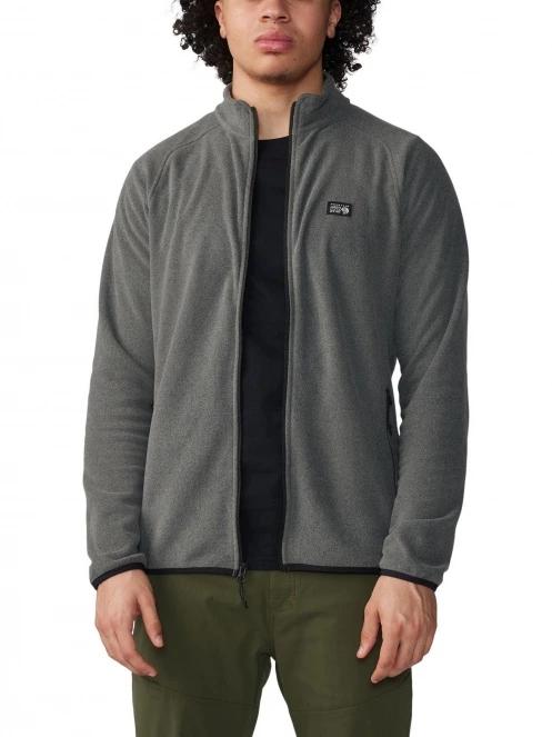Mountain Hardwear Microchill Full Zip Jacket férfi polár pulóver szürke színben 5