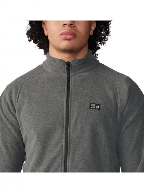 Mountain Hardwear Microchill Full Zip Jacket férfi polár pulóver szürke színben 7