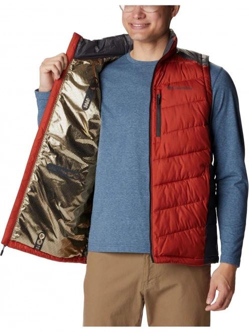 Columbia Labyrinth Loop Vest férfi mellény piros színben 5