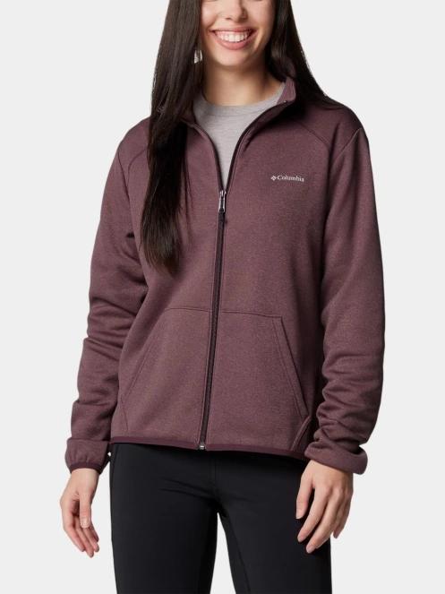Columbia Columbia Hike Tech Fleece Full Zip női polár pulóver piros színben 2