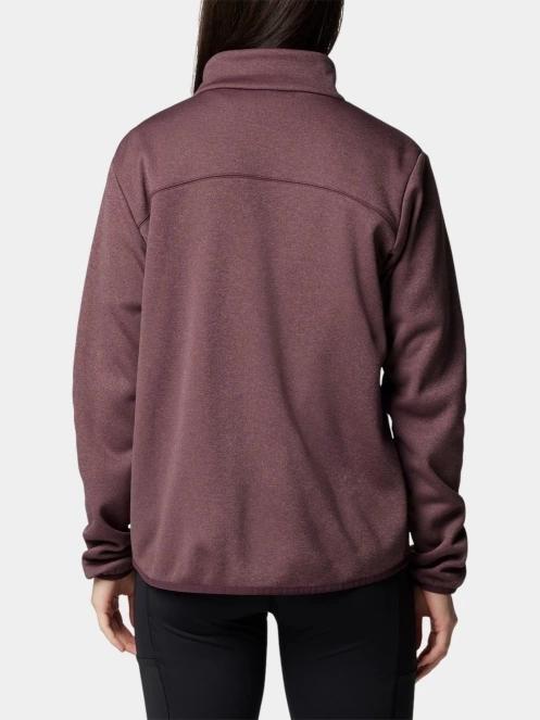 Columbia Columbia Hike Tech Fleece Full Zip női polár pulóver piros színben 4