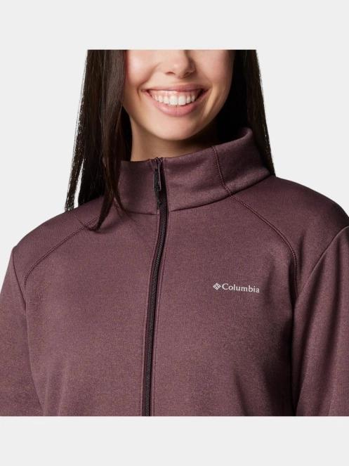 Columbia Columbia Hike Tech Fleece Full Zip női polár pulóver piros színben 7