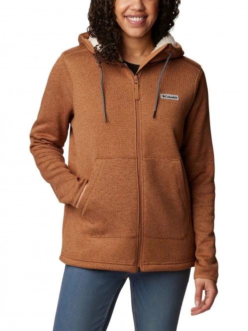Columbia Sweater Weather Sherpa Full Zip női polár pulóver barna színben 2