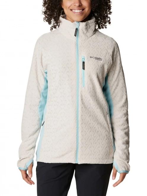 Columbia Titan Pass 3.0 Full Zip Fleece női polár pulóver homok színben 2