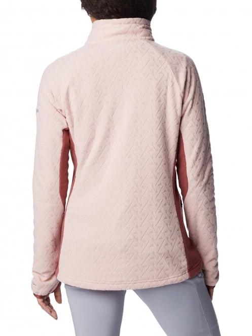 Columbia Titan Pass 3.0 Full Zip Fleece női polár pulóver rózsaszín színben 4